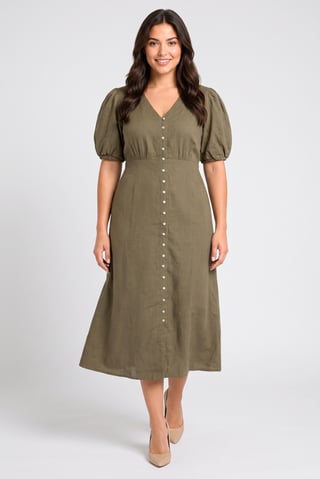 Women Heather Maxi Dress, Olive