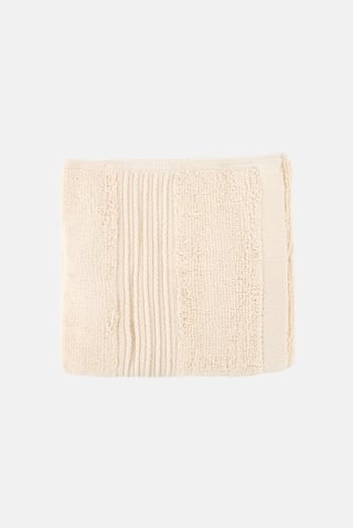 4 Pieces Hand Towel Set, Cream