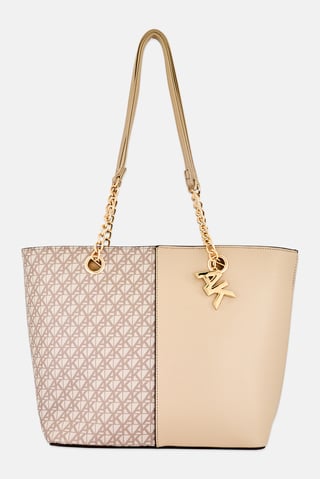 Women Brand Logo Tote Bag, Multicolor