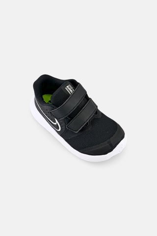 Toddlers Girl Star Runner 2 Velcro Closure Running Shoes, Black