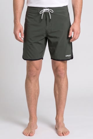 Men Brand Logo  Board Shorts, Dark Green