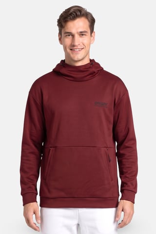 Men Performance Fit Long Sleeve Outdoor Hoodie, Maroon