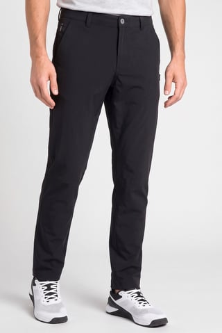 Men Regular Fit Solid Outdoor Track Pants, Black