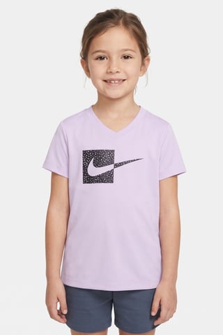 Kids Girl Sportswear Fit Short Sleeve Outdoor Top, Lavender