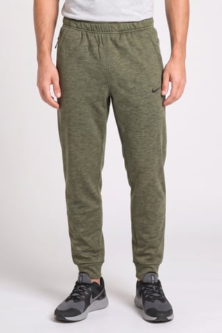 Men Therma Fit Embroidered Logo Training Sweatpants, Heather Olive