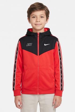 Kids Boy Sportswear Fit Long Sleeve Training Hoodie, Red