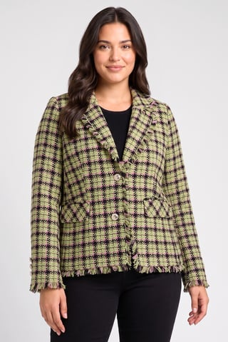 Women Regular Fit Textured Casual Blazer, Multicolor