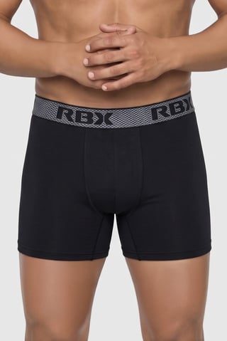 Men 4 Pcs Brand Logo Mesh Boxer Briefs, Multicolor