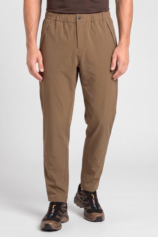 Men Sportswear Fit Training Track Pants, Taupe
