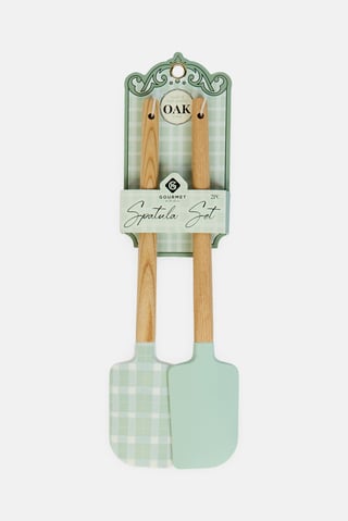 2 Pcs Silicone Spatula, Mint Green