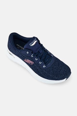 Women Arch Fit Lace Up Training Shoes, Navy