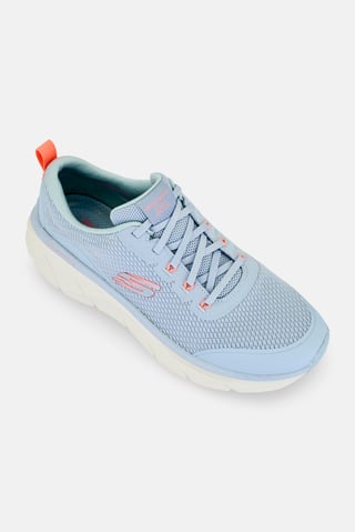 Women Dlux Walker Slip On Walking Shoes, Light Blue