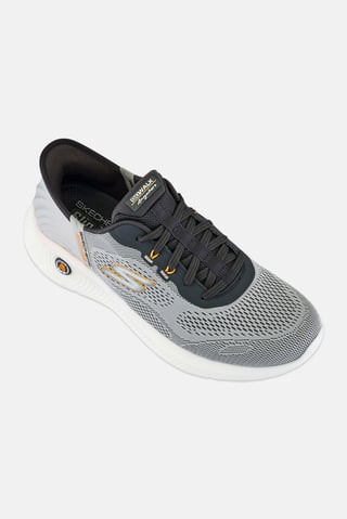 Men Go Walk Anywhere Lace Up Running Shoes, Grey