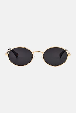 Men 20736500053M9 Round Sunglasses, Gold