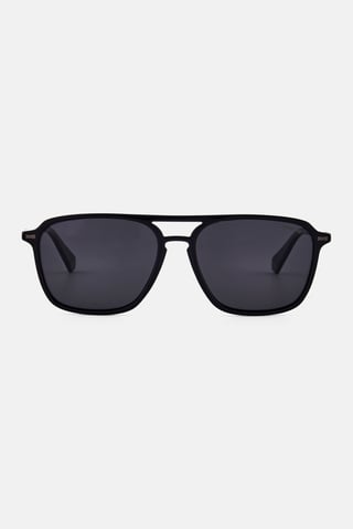 Men 20785280757M9 Square Sunglasses, Black