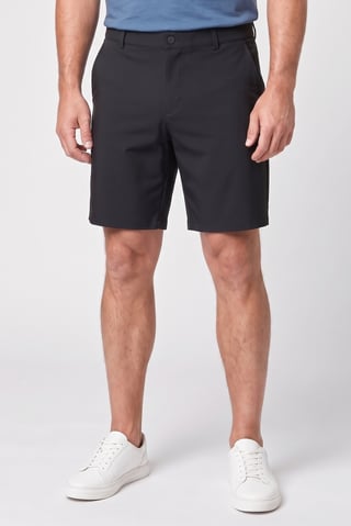 Men Standard Fit 7 Inseam Golf Shorts, Black