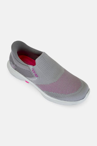 Women Ida Slip On Walking Shoes, Grey