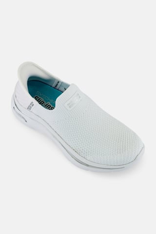 Women Go Walk Arch Fit Slip On Walking Shoes, White