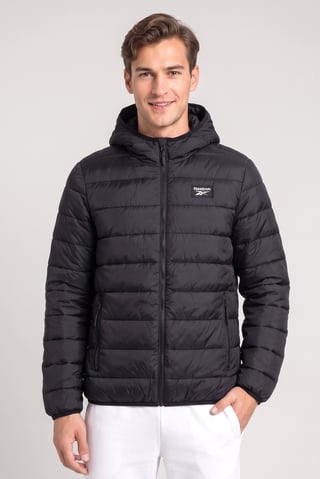 Men Sportswear Fit Outdoor Jacket, Black