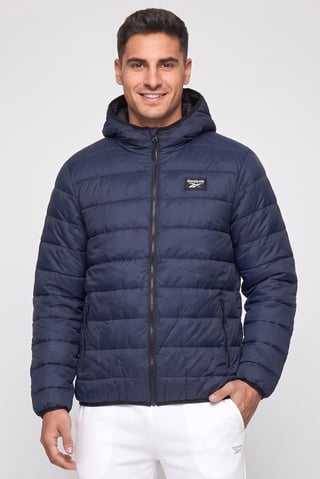Men Sportswear Fit Long Sleeve Outdoor Jacket, Navy