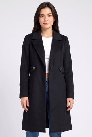 Women Textured Trench Coat, Deep Navy