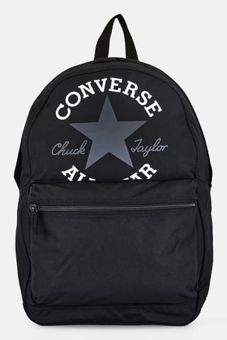 Men Brand Logo Backpack, Black