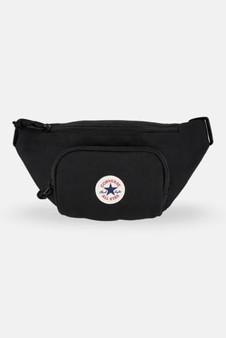 Men Brand Logo Fanny Bag, Black