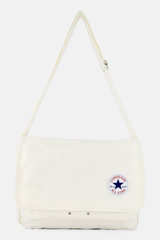 Men Brand Logo Cross Body Bag, White