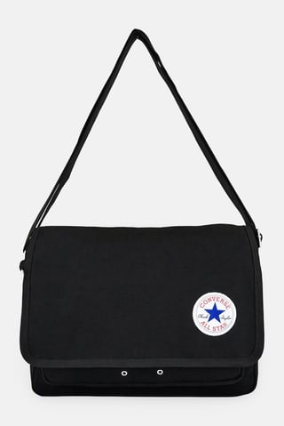 Men Brand Logo Cross Body Bag, Black