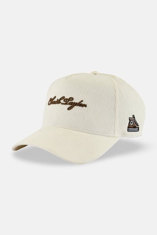 Men Embroidered Cap, Off White
