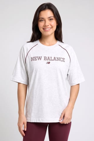 Women Oversized Fit Short Sleeve Outdoor T-Shirt, Light Grey