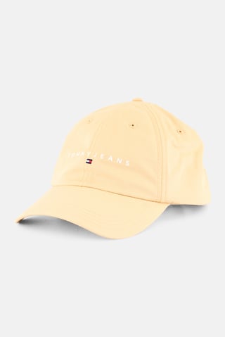 Tommy Jeans Men Embroidered Logo Velcro Closure Cap, Beige