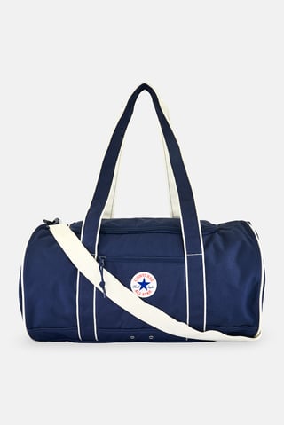 Men Brand Logo Duffle Bag, Navy