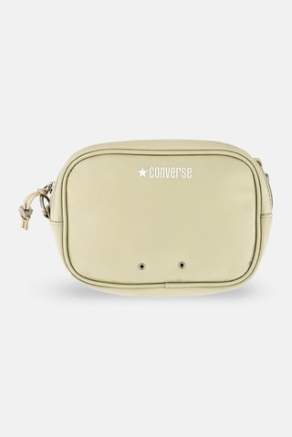 Women Brand Logo Cross Body Bag, Cream