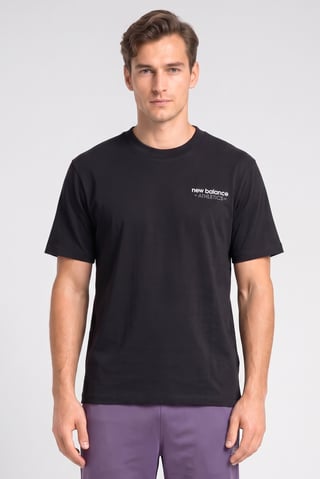 Men Oversized Fit Short Sleeve Outdoor T-Shirt, Black