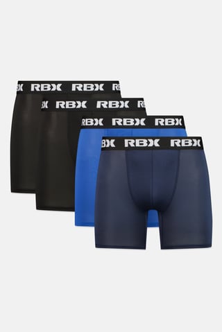 Men 4 Pieces Brand Logo Boxer Briefs, Multicolor