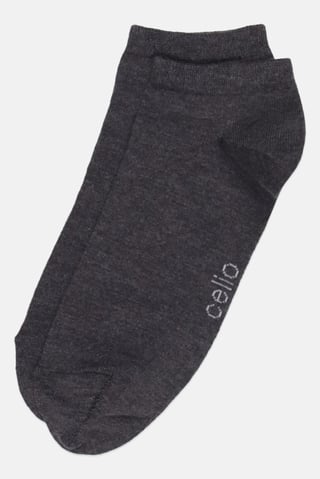Men 1 Pair Brand Logo Crew Socks, Grey