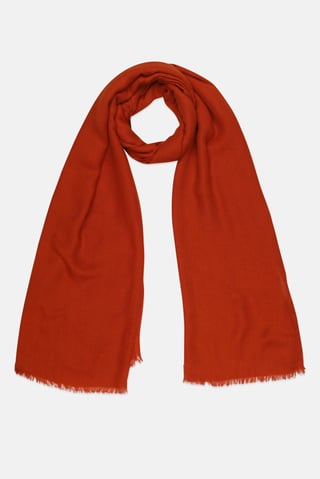 Men Solid Scarf, Orange