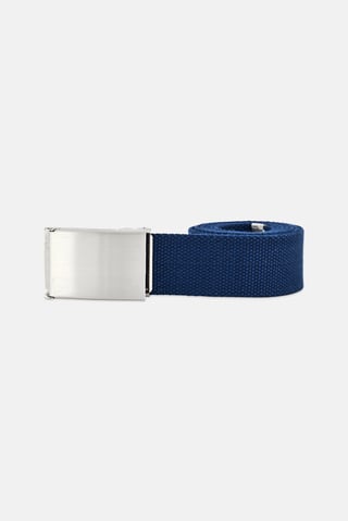 Men Textured Belt, Navy
