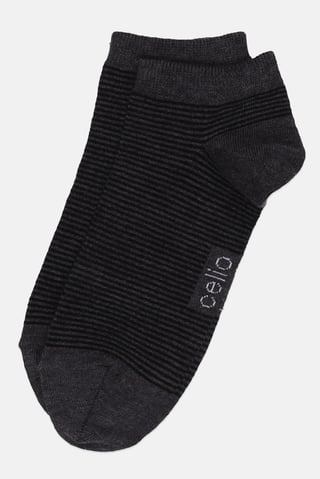 Men 1 Pair Stripe Ankle Socks, Multicolor