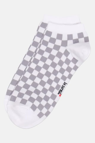 Men Checkered Ankle Socks, Multicolor
