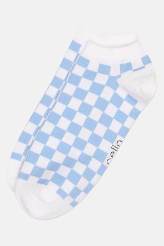 Men Checkered Ankle Socks, Multicolor