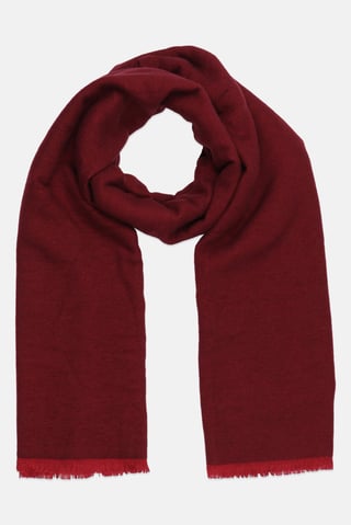 Men Textured Scarf, Maroon