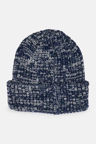 Men Ribbed Bennie Hat, Multicolor