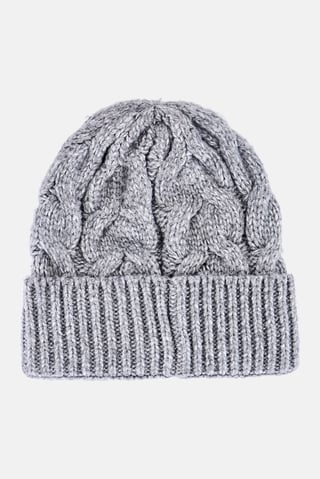 Men Knitted Beanie Hat, Grey