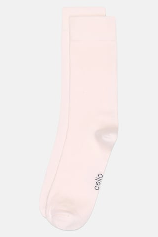 Men 1 Pair Solid Crew Sock, Pink
