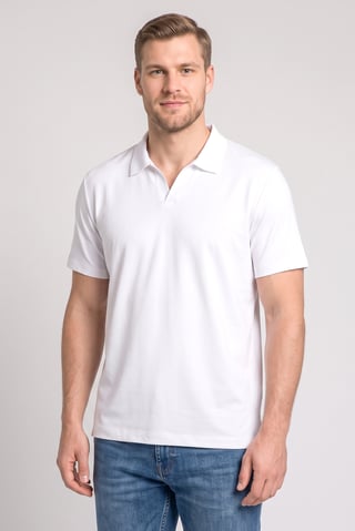 Men Regular Fit Short Sleeve Solid Polo Shirt, White