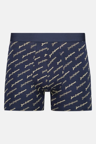 Men Graphic Print Boxer Briefs, Navy