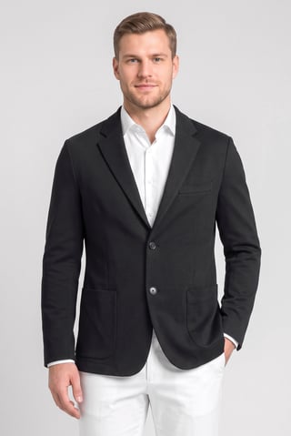 Men Regular Fit Solid Casual Blazer, Deep Navy