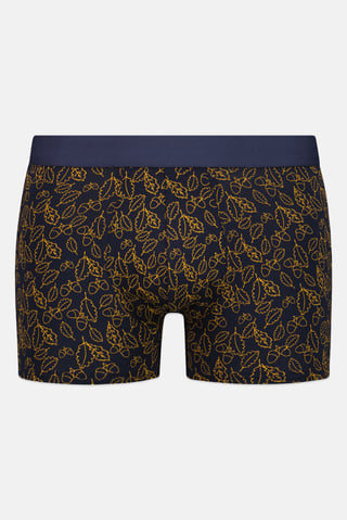 Men Allover Print Boxer Briefs, Navy